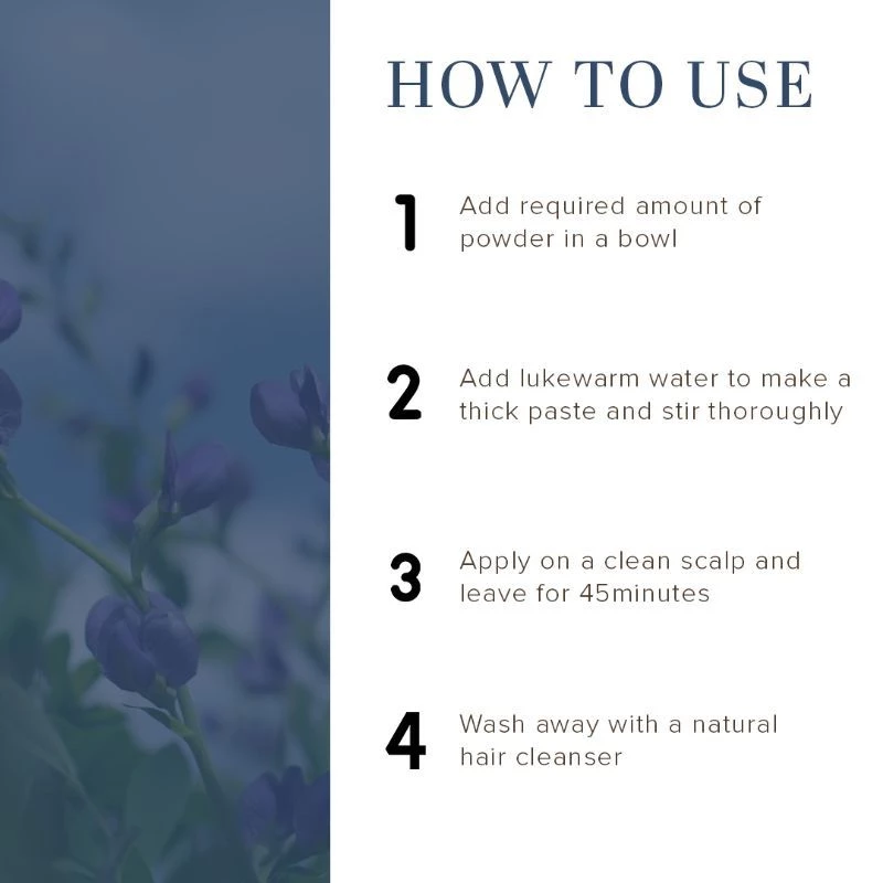 Khadi Natural Indigo Hair Color Reduce Hair Thinning, 150 g-6.webp